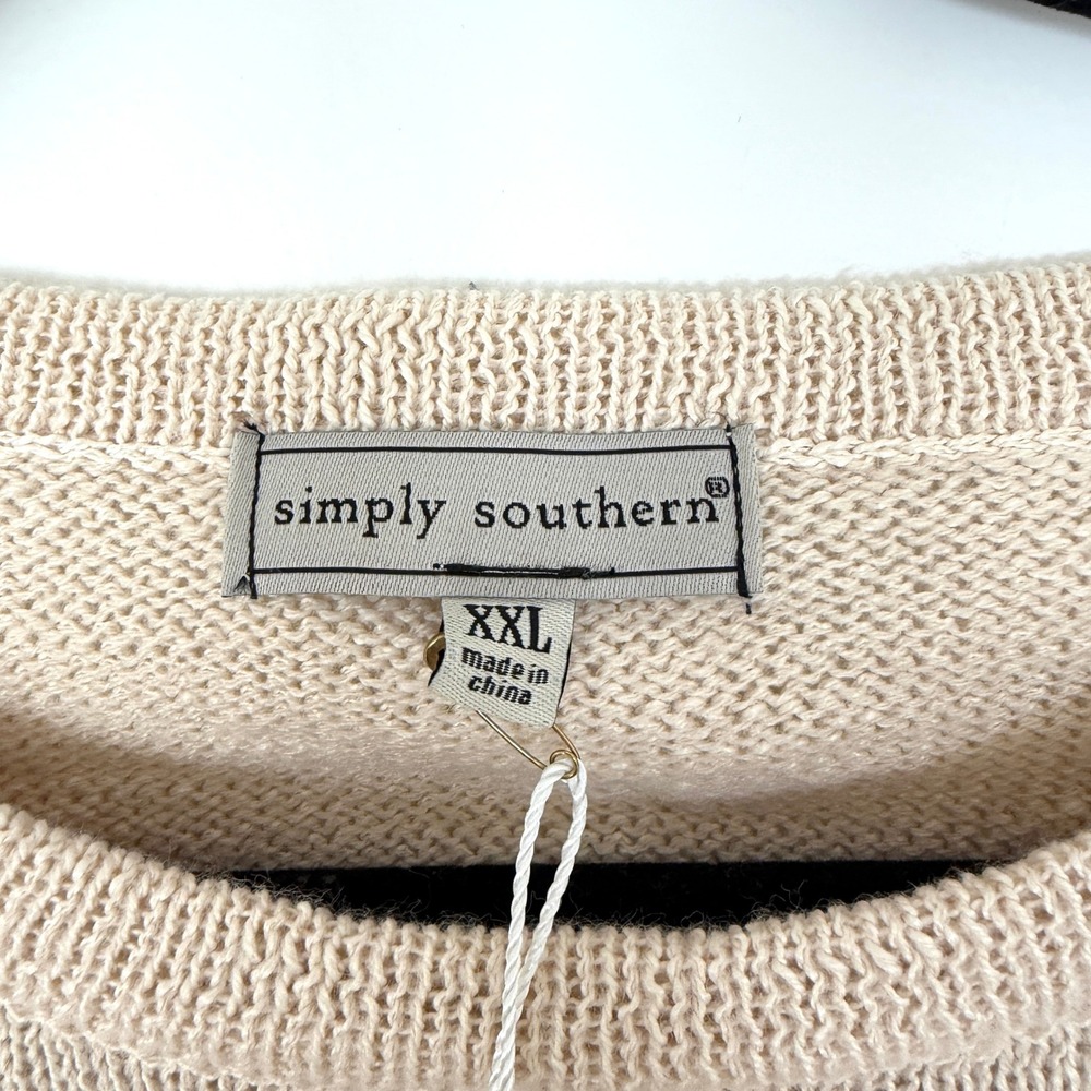 Simply Southern Tailgate Football Everyday Long Sleeve Sweater XXL NEW - Picture 5 of 10